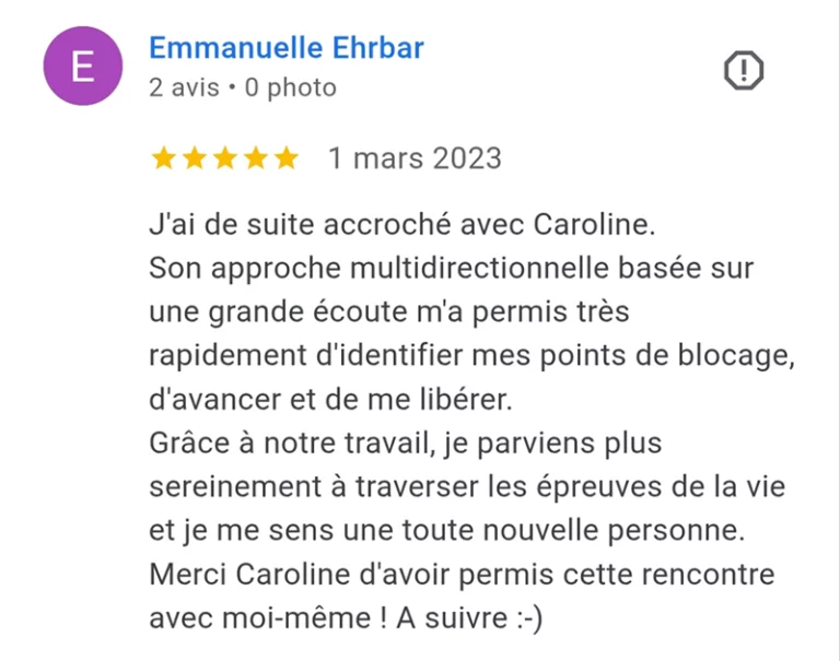 Témoignage programme coaching APAISÉE